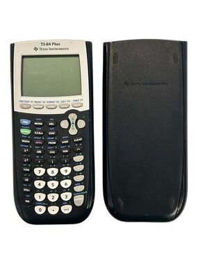 Texas Instruments TI-84 Plus Graphing Calculator w/ Cover Black, Tested Working